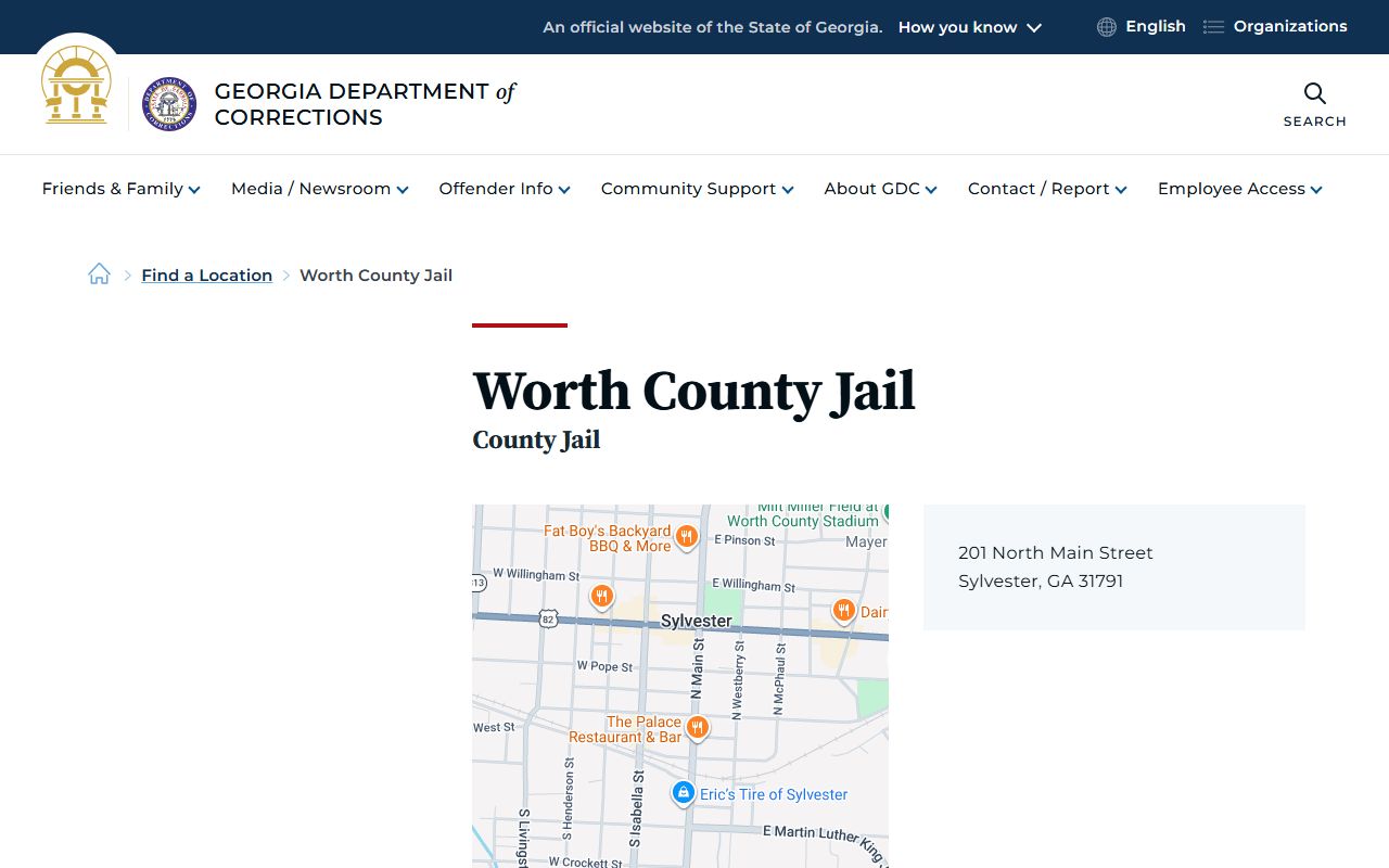 Worth County arrest records jail location and charge records