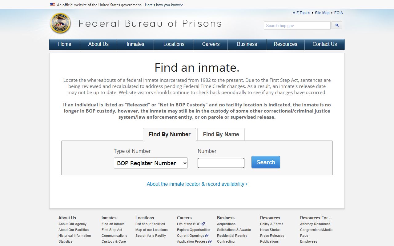 Worth County arrest records federal inmate locator distinction