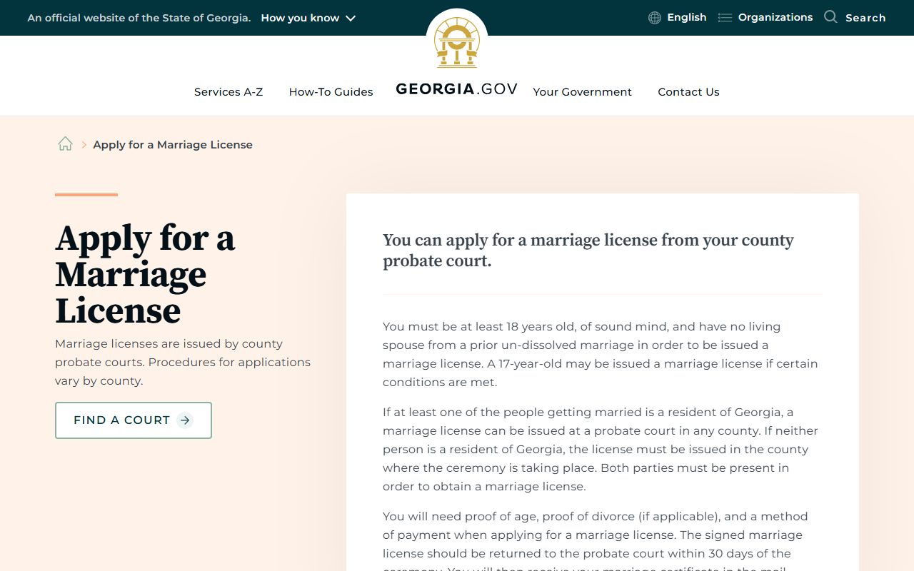 Worth County marriage records Georgia.gov marriage license guide