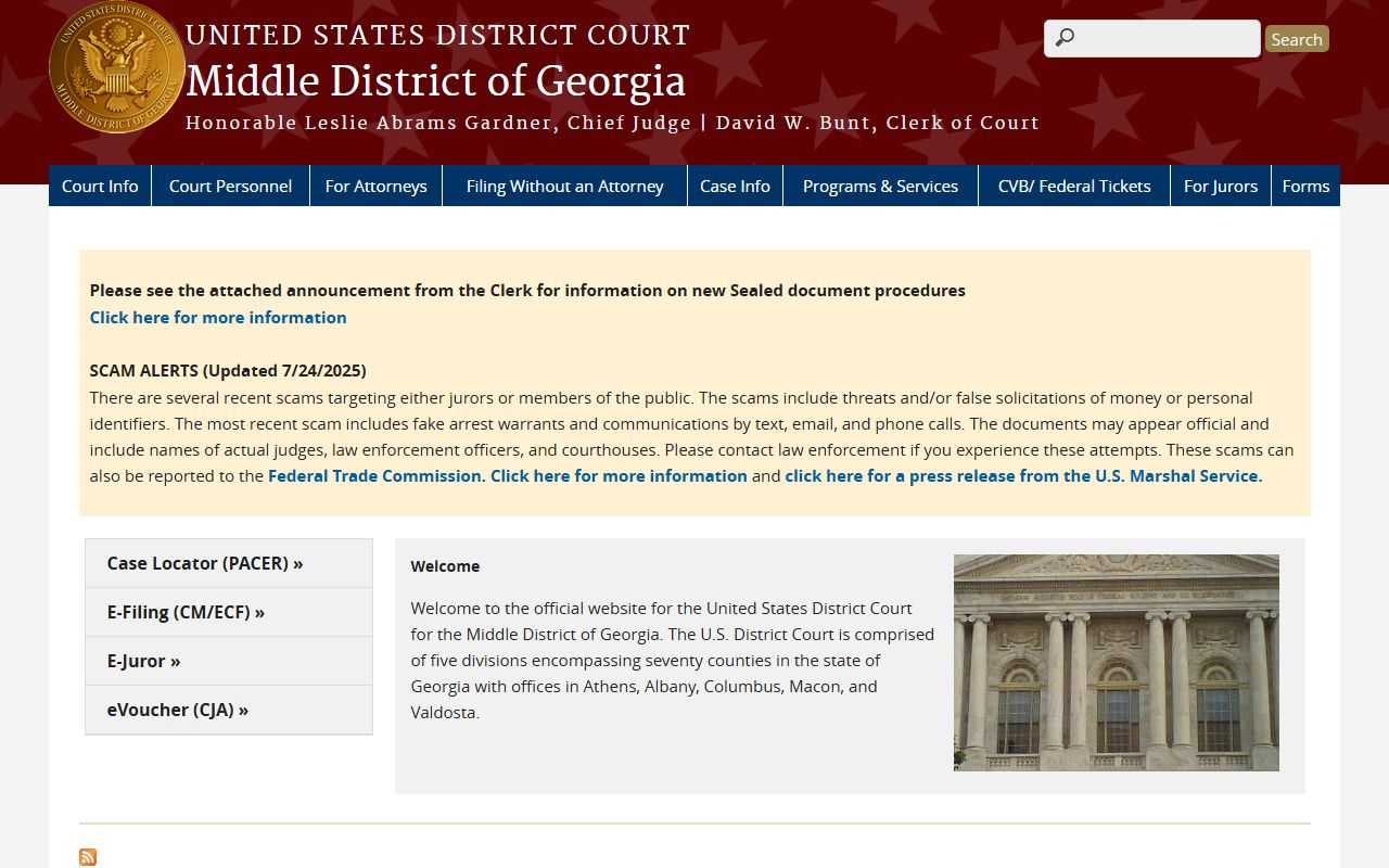 Worth County probate records federal Middle District of Georgia context